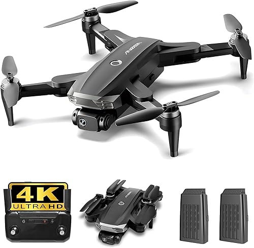 Drones con cámara para adultos 4K - Juguetes regalos para niños, adultos, principiantes - RC Quadcopter WiFi FPV Live Video, plegable, funda de
