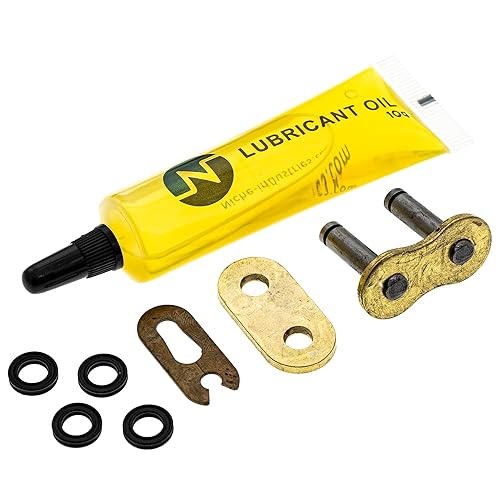 Miniatura 3 de NICHE Cadena de anillo en X 525 de oro 110 eslabones con eslabón maestro de conexión