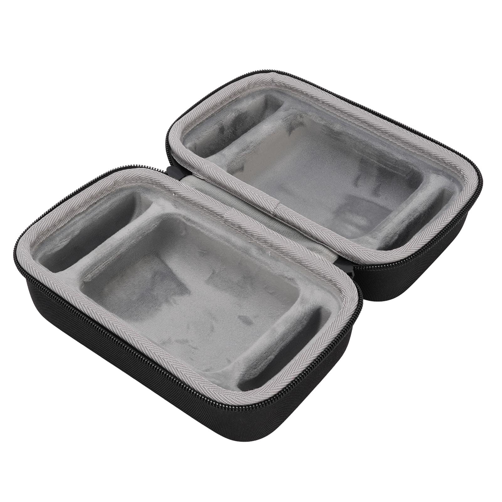Wakects Custodia Rigida per Altoparlante Custodia da Trasporto per Altoparlante in Nylon EVA con Scomparti per Accessori Maniglia con Rivestimento Morbido per Riporre in Viaggio Uso Quotidiano (BLACK)