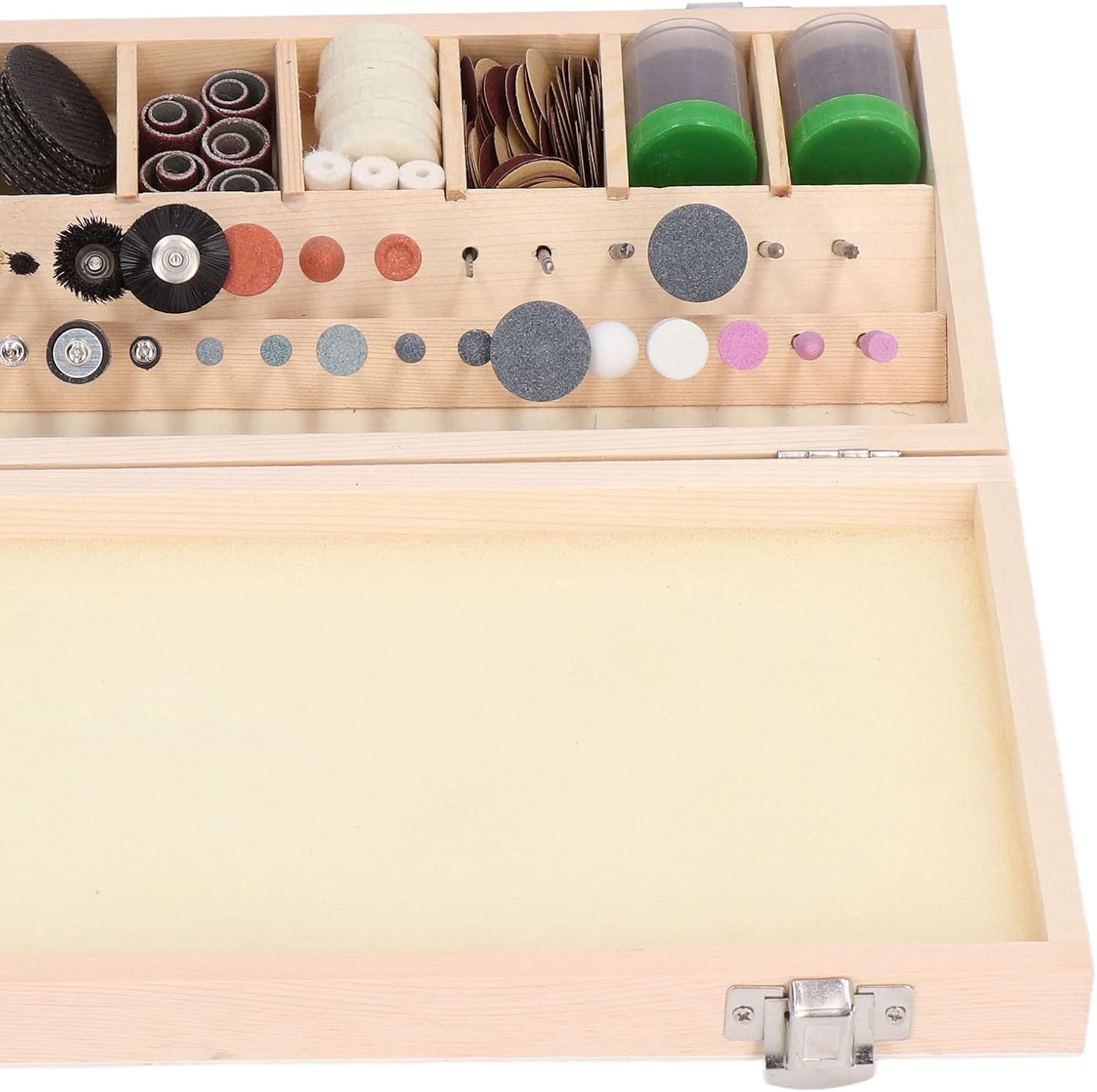 228PCs Rotary Tool Accessory Kit - High Efficiency Sanding Polishing Set with 3mm Shank for Woodworking Carving & Metal Surface Finishing