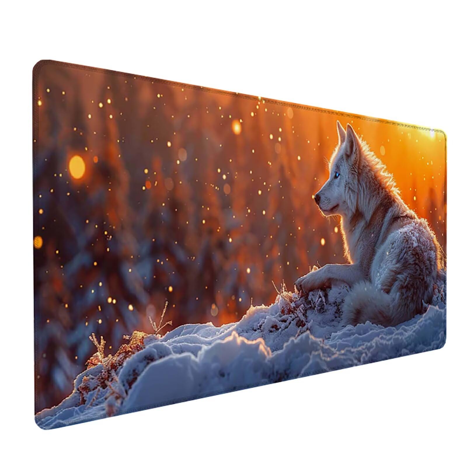 Podkładka pod mysz XXL 1600x800x3mm, biała podkładka pod mysz do gier z antypoślizgową gumową powierzchnią, poprawia precyzję i szybkość, komputer dla gracza i akcesoria biurowe, prezent dla mężczyzn