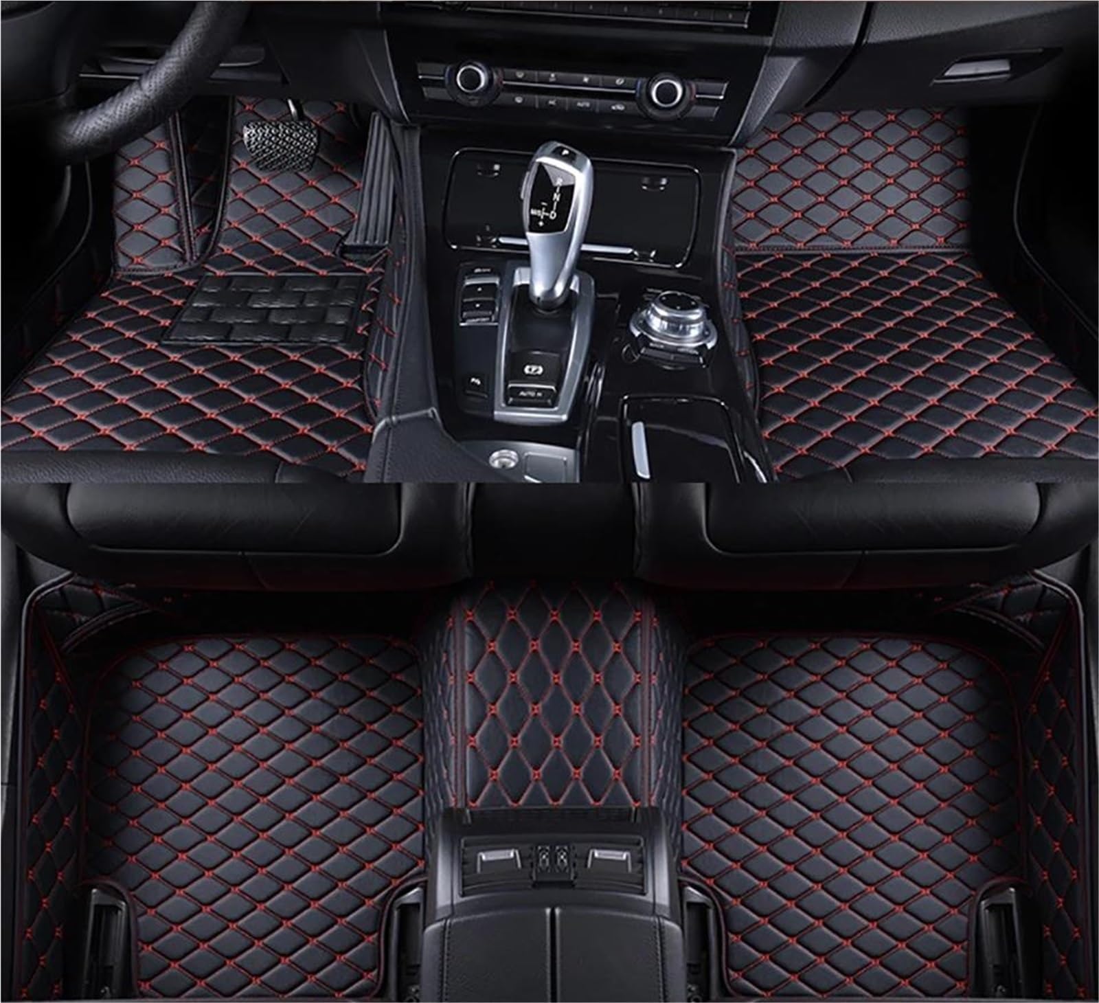 Tapis de sol voiture étanches pour KIA Stonic tapis de voiture antidérapants bicolores