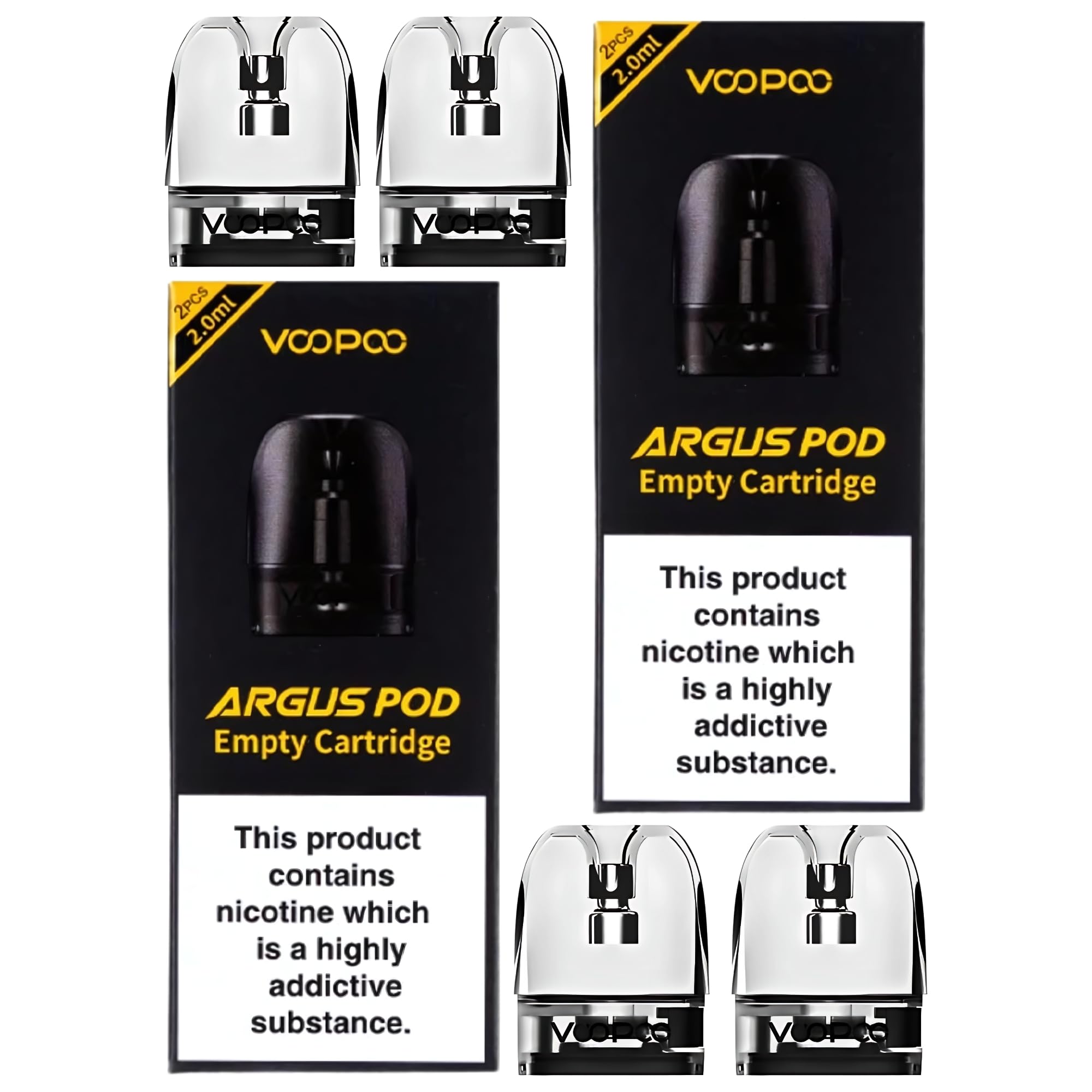 VOOPOO Argus P1 Empty Replacement Pods for VooPoo ITO Coils - 4 Pack - No  Nicotine: Amazon.co.uk: Electronics & Photo