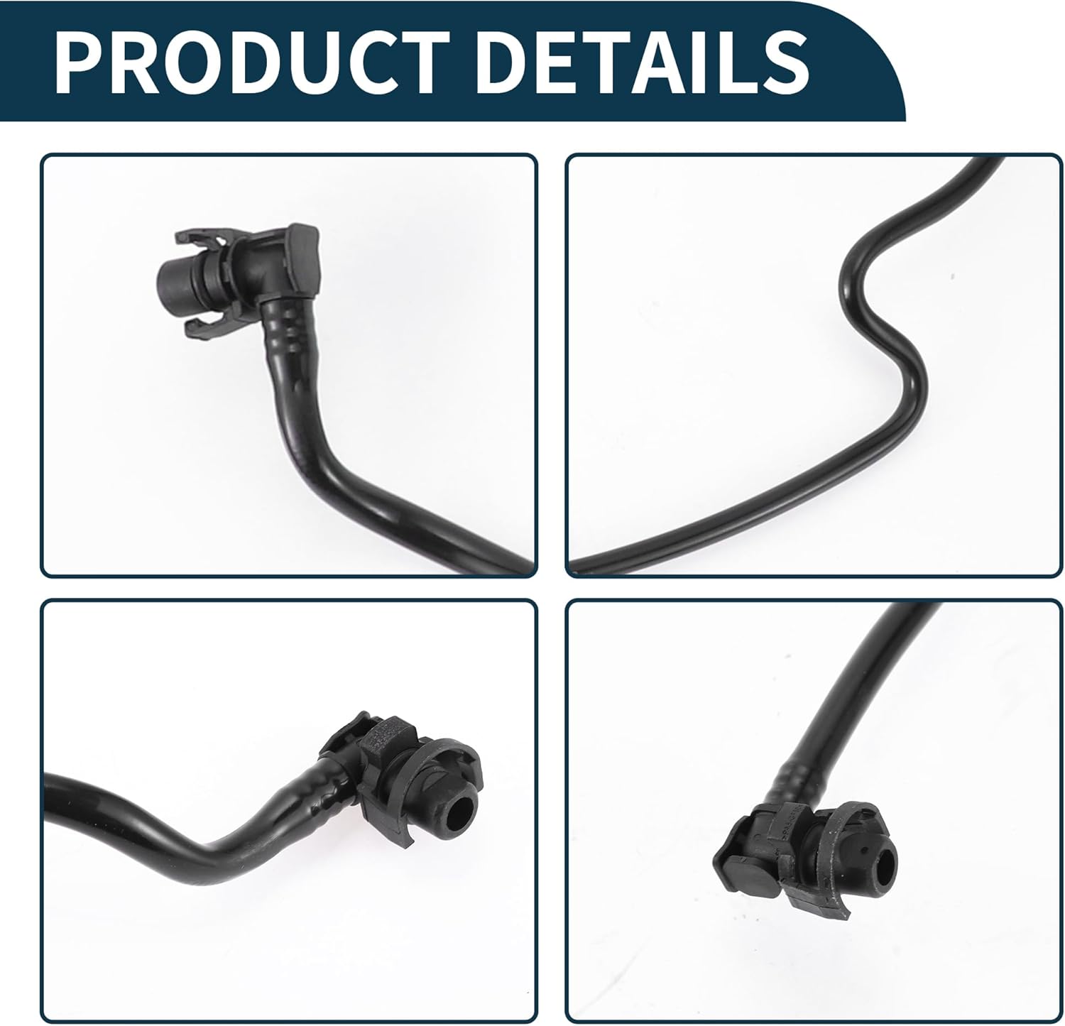 Radiator Hose for Land Rover Discovery 2017-2020 for Land Rover Range Rover Good Sealing No.LR077702/LR081659/LR034648 Upper Vent Reservoir Hose