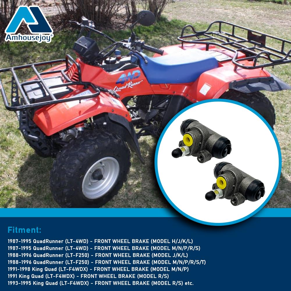 Front Brake Wheel Cylinders For Suzuki QuadRunner 250 King Quad 250 300 LTF LT - Foto 9