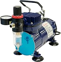 Vista 2 de Paasche Compresor D500SR de 1/5 HP con apagado automático, regulador y trampa de humedad