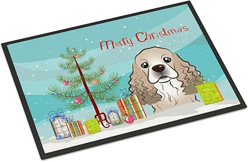 Miniatura 114 de Caroline's Treasures BB1449JMAT - Tapete de bienvenida de carlino negro, 24 x 36 pulgadas, tapete azul para puerta delantera, para interiores