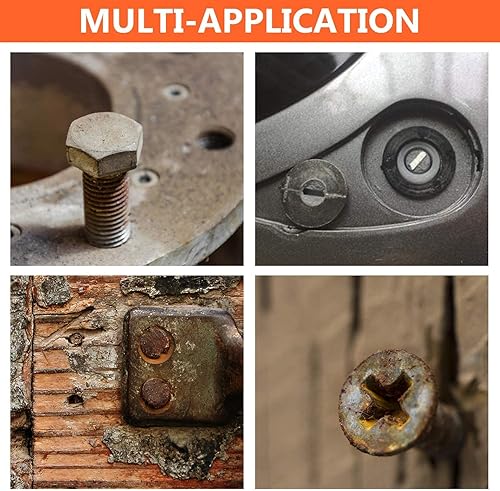 Vista 32 de XEWEA Juego de 25 extractores de tornillos, cabeza hexagonal, multilínea de fácil salida, herramienta extractor de pernos fácil de salir, acero