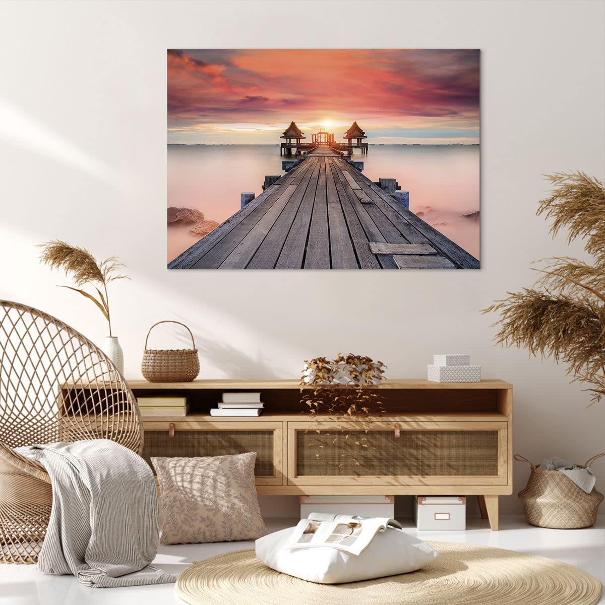 ARTTOR Lienzos Decorativos 100x70cm Cuadro Sobre Lienzo Moderno Oro