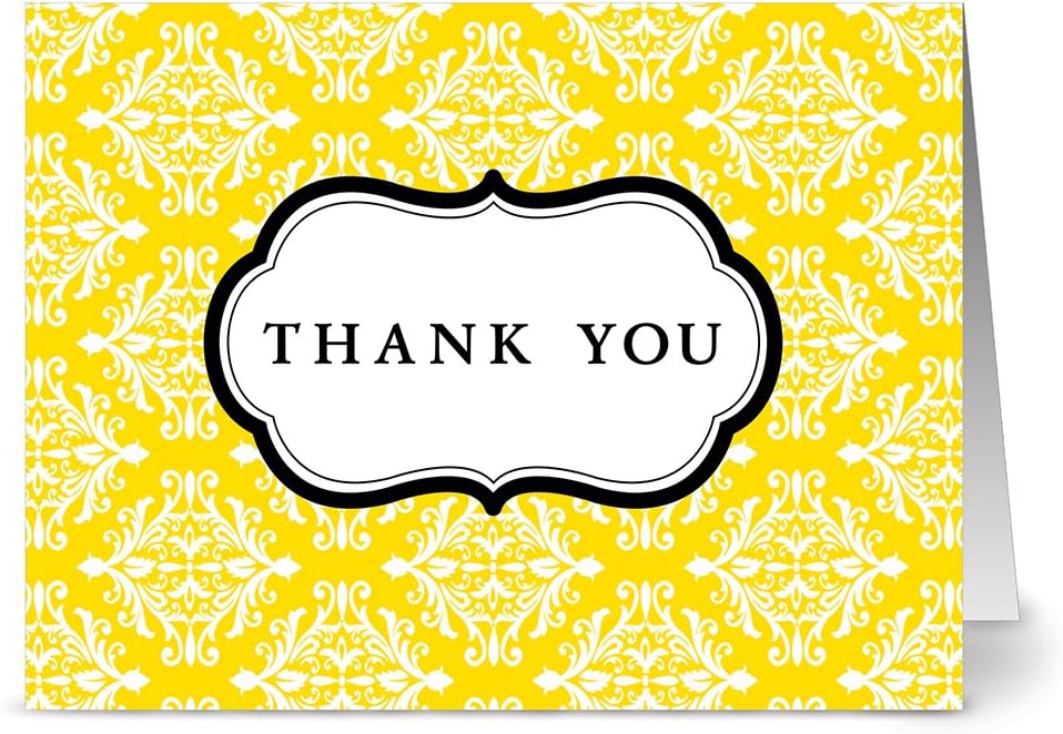 Note Card Cafe Thank You Cards with Envelopes 24 Pack