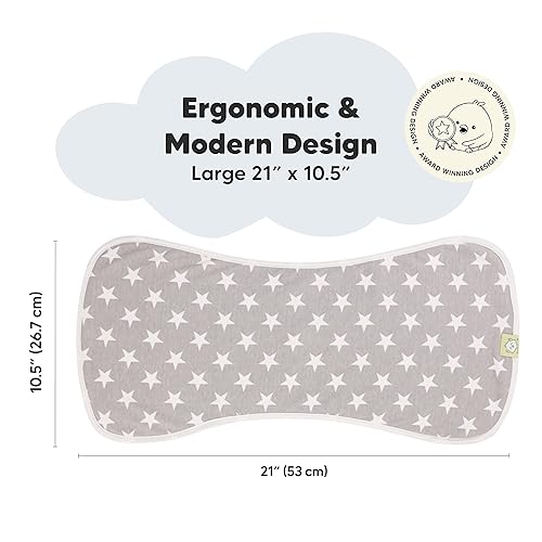 Miniatura 6 de KeaBabies Cambiador de pañales portátil y paquete de 5 paños para eructos para bebés, niños y niñas, tapete cambiador plegable impermeable para