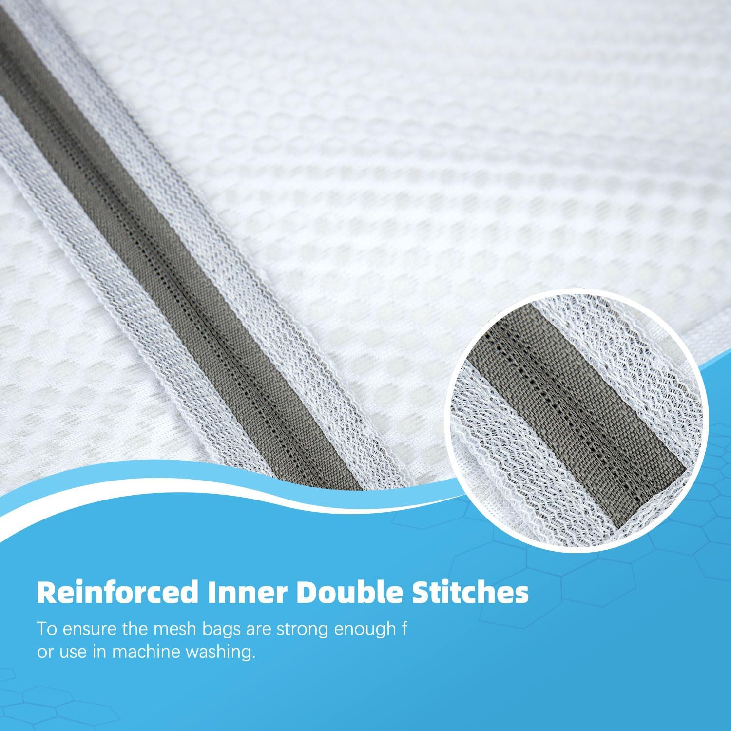 Honeycomb Mesh Laundry Bags - Protect Delicates -8 Honeycomb Mesh Laundry Bags - Protect Delicates -8