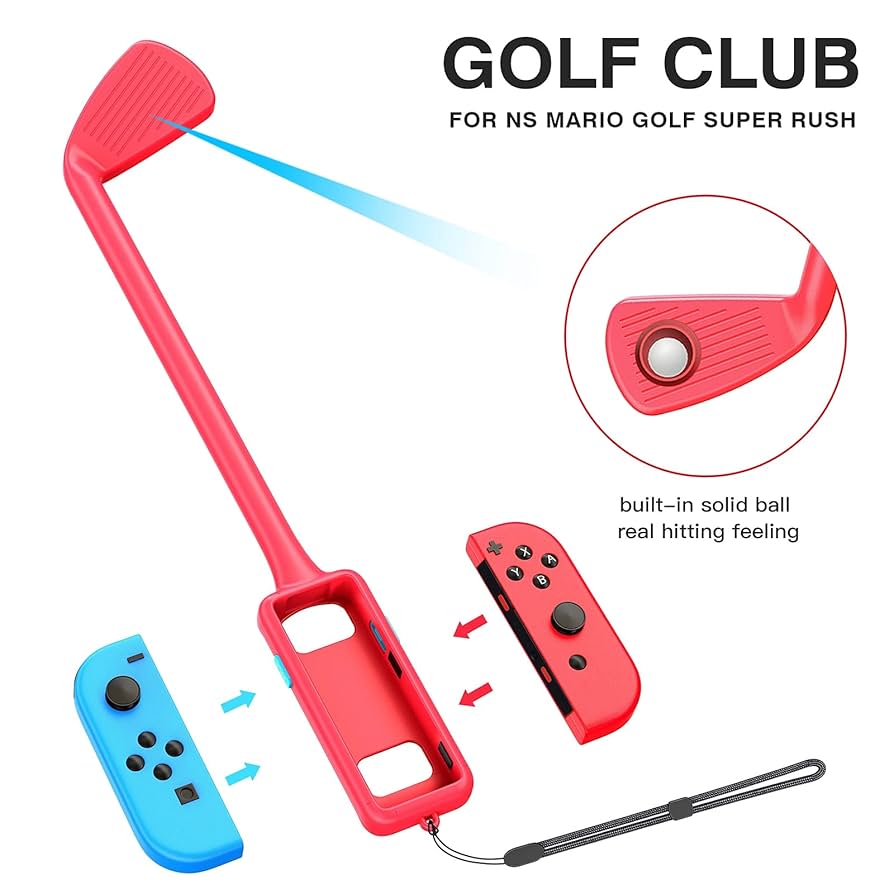 Nintendo Switch - マリオゴルフスーパーラッシュグリップ2個付き Amazon.co.jp: Switch マリオゴルフ ゴルフロッド ATiC マリオ