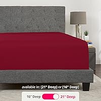 Vista 31 de DeaLuxe Kids Twin Deep Pocket Fitted Sheet - White - Microfiber - 16' Deep - Twin Size 39' x 75' - Perfect Fit for 14'-18' Mattresses