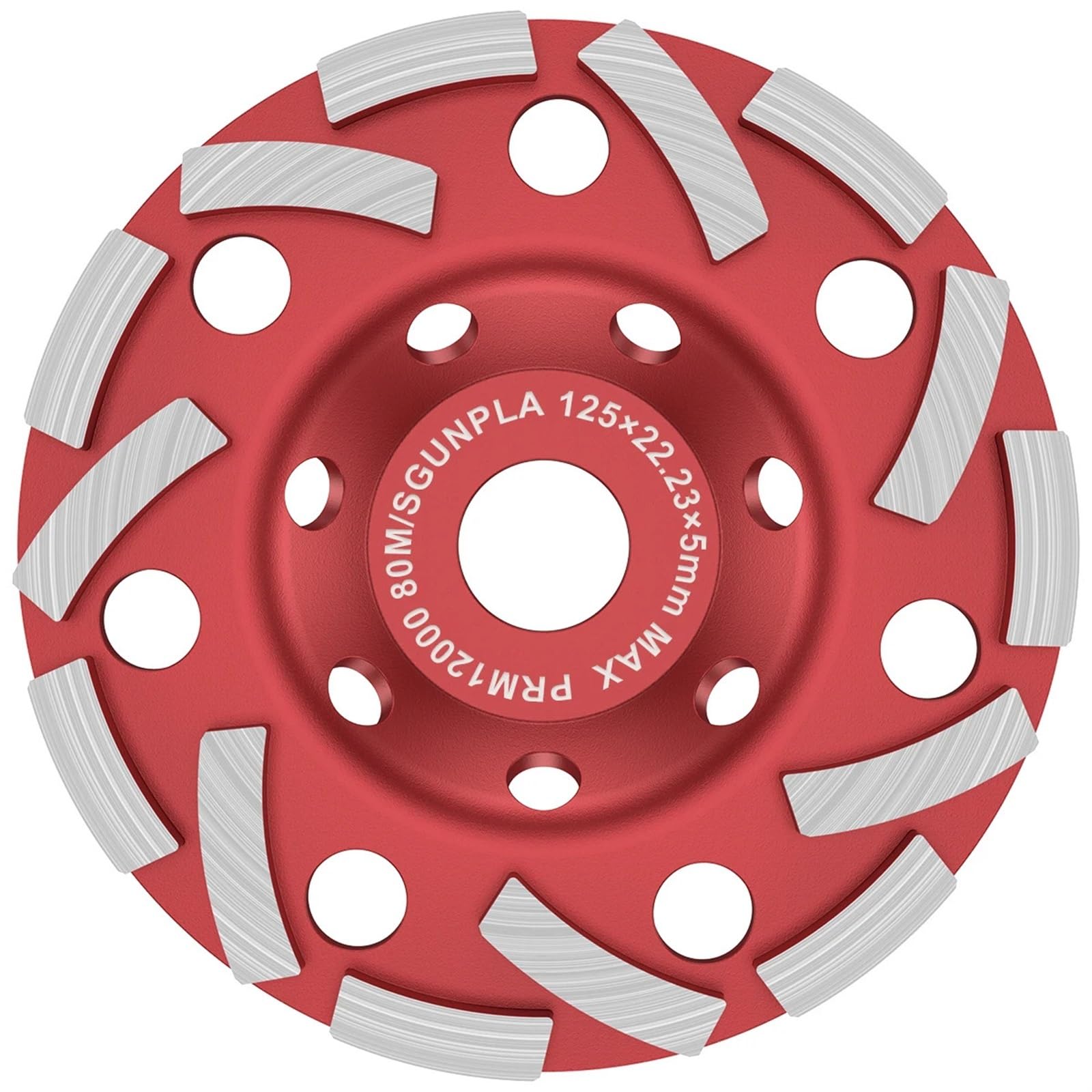 125/100 mm segment diamentowy ściernica do drewna rzeźba tarcza tarcza tarcza miska obróbka metalu kształt cięcia szlifowanie kubek do betonu 1 sztuka (5 cali)