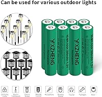 Vista 2 de AAA 300mAh NI-MH batería 8pcs 1.2v recargable para exterior solar césped luz (8xAAA)
