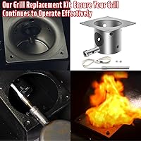 Vista 5 de Kit de ventilador de inducción para Pit Boss Traeger, kit de ventilador de inducción para Pit Boss Traeger, piezas de parrilla de pellets de madera