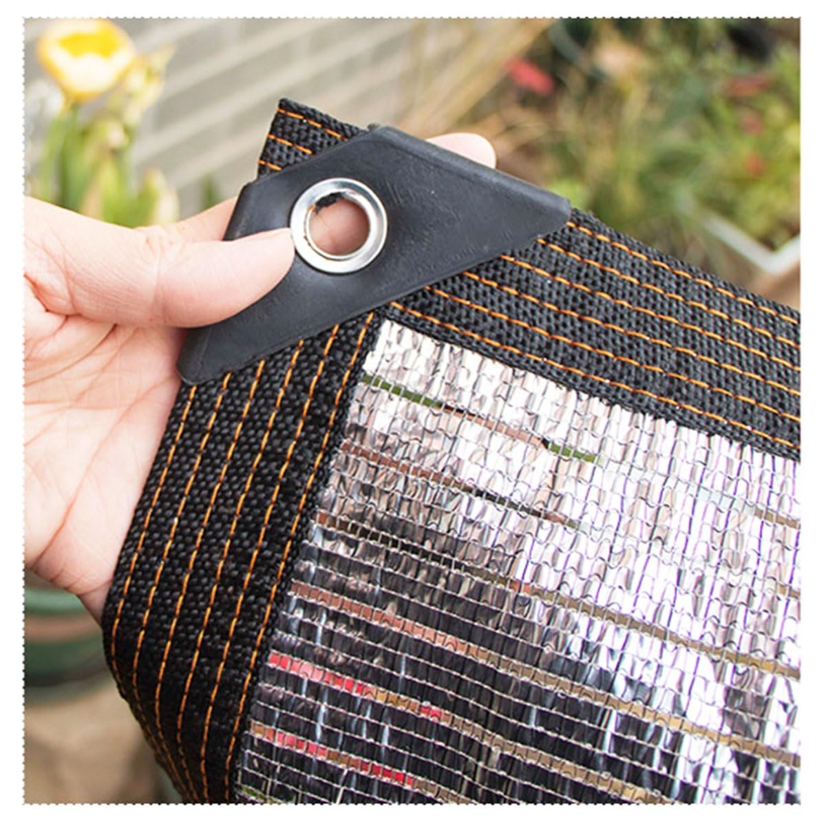 Sune Protect - Tela de aluminio 75% de protección solar de 4 x 9 m para invernadero, patio, planta, flor, pollo, cochera, cubierta de toldo para exteriores