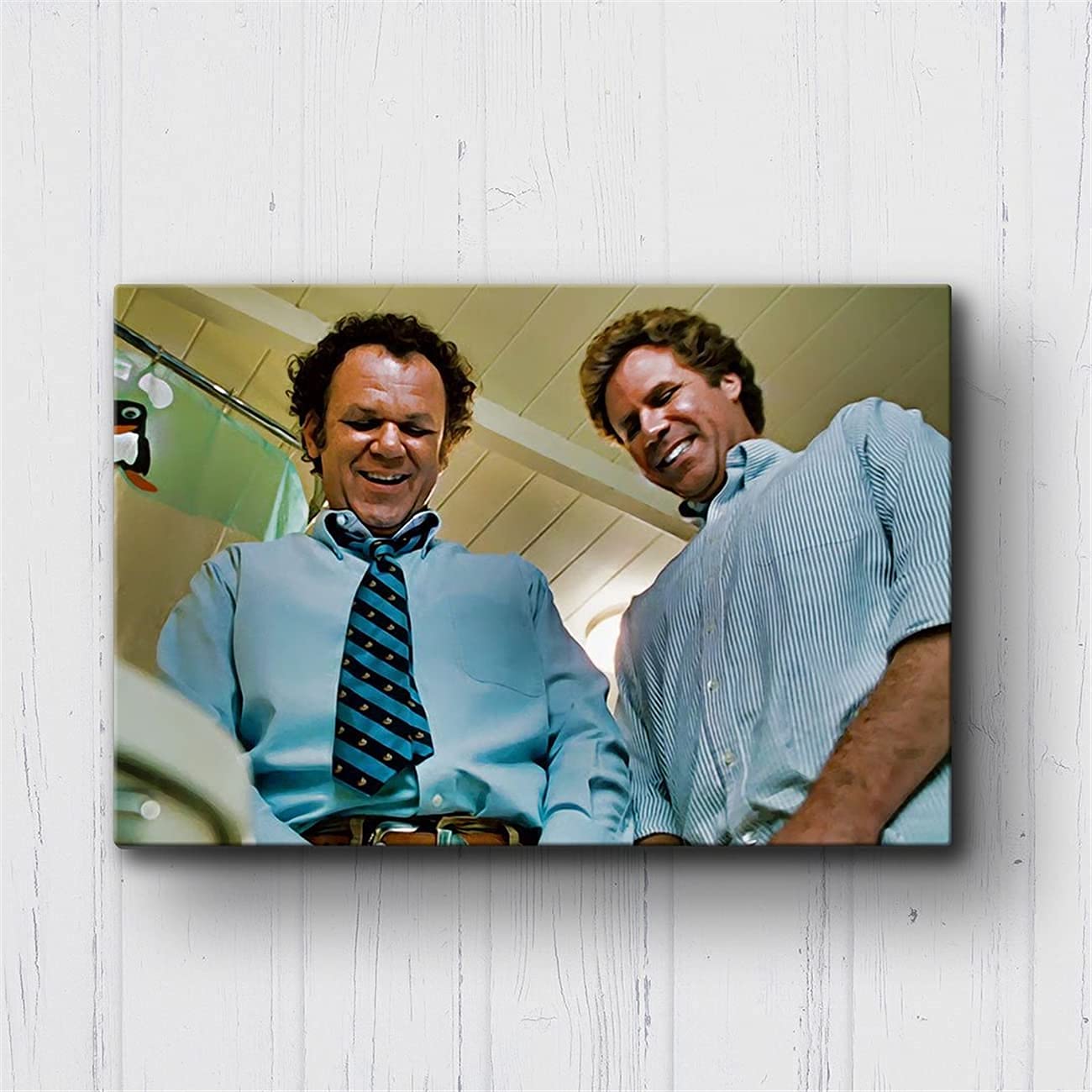 NATVVA Canvas Wall Art Step Brothers - Sword Fight Poster Canvas Wall Art Print On Canvas Home Decoration Painting with Inner Frame
