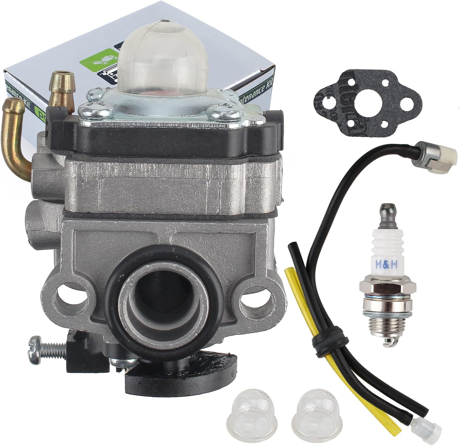 Carburetor Kit For TB144 TB146EC Tiller Cultivator Carburetor Kit For Troy- Bilt TB144 & TB146EC Tiller – Includes Fuel Filter & Gasket, Part #753-1225 / 753-05251 Troy Bilt Tb146ec Carburetor - Foto 9
