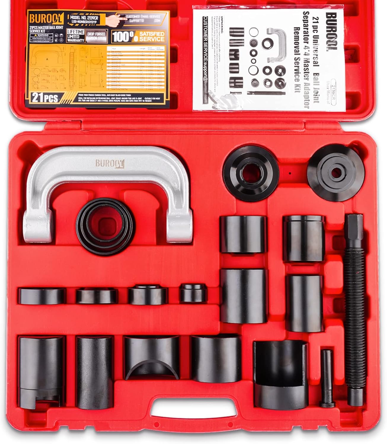 KOOPOOL Ball Joint Press Kit 21Piece,Master Upper and