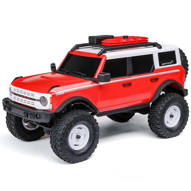 Axial SCX24 Ford Bronco Heritage Edition 4X4 Ready to Run RC Rock Crawler 1:24 Motor de Cepillo Offroad Truck