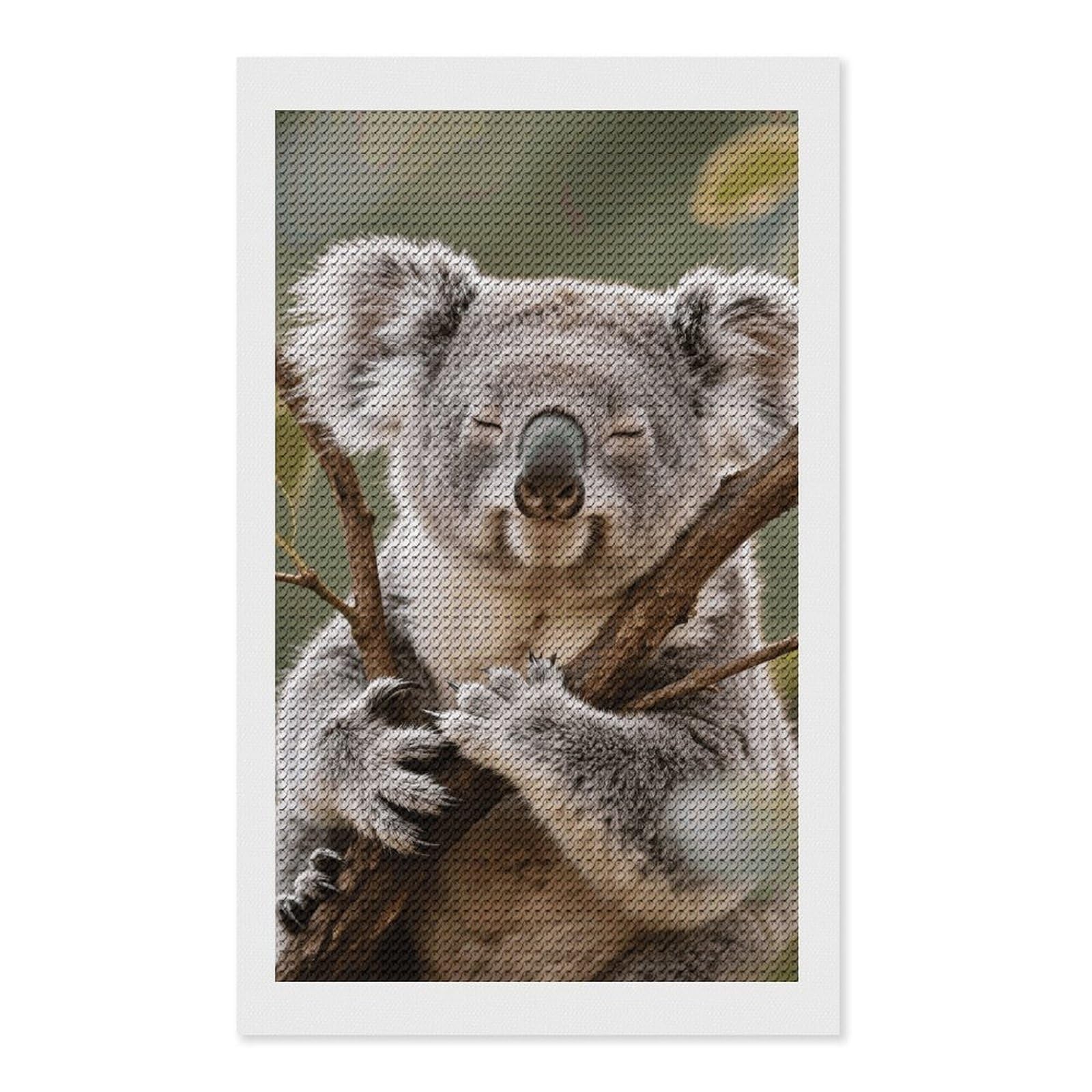 FodPand Koala 5D Diamond Painting Kits for Adults Beginners Full Drill Round Diamond Dots Pictures Gem Art Supplies for Home Wall Room Decoration DIY Craft Set Gift 12x20