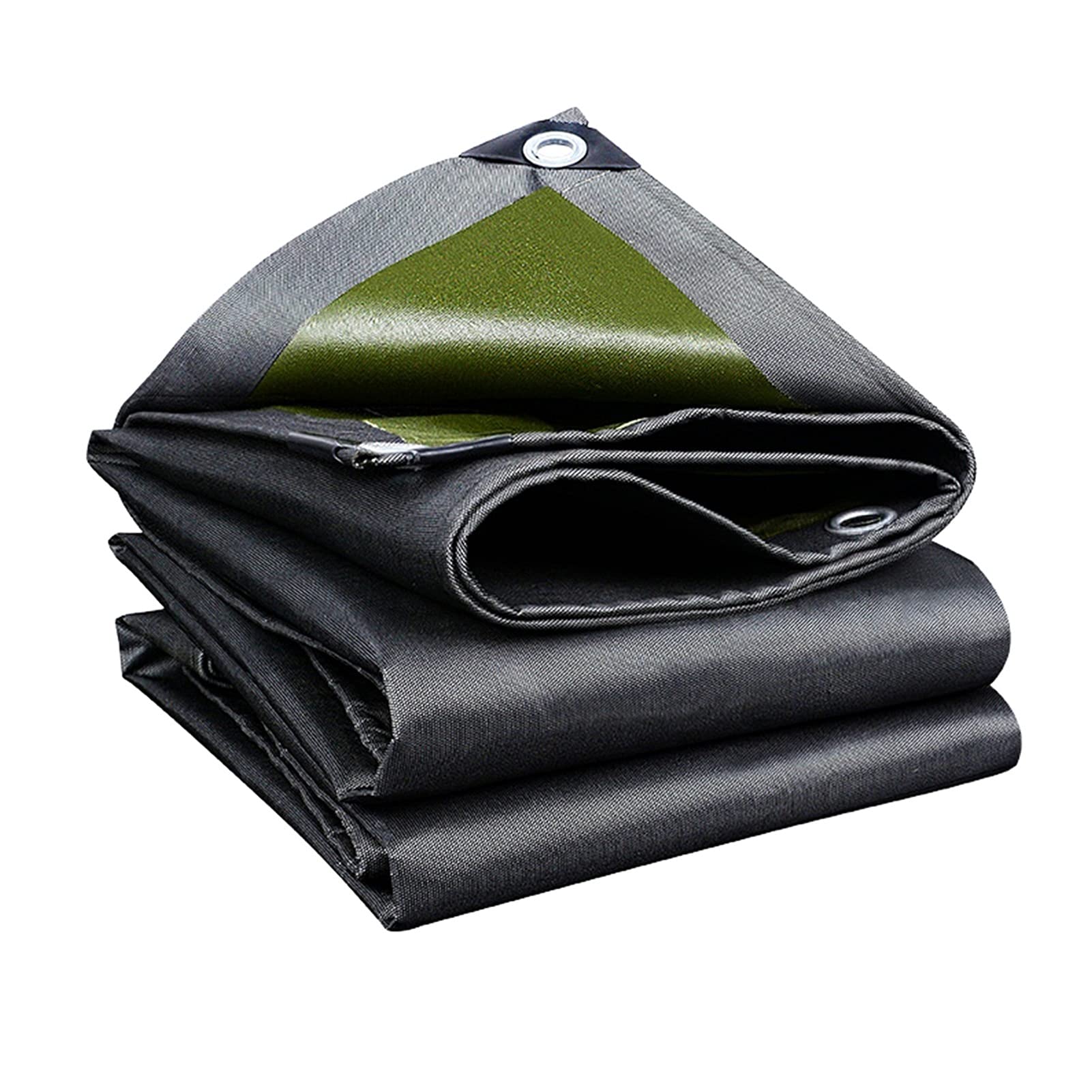 Tarpaulins Protective Cover Heavy Duty Tarp With Grommets Double Sided Coating Strong Isolation Outdoor Multifunction Cover Tarp AWSAD (Color : Black, Size : 3x3m)