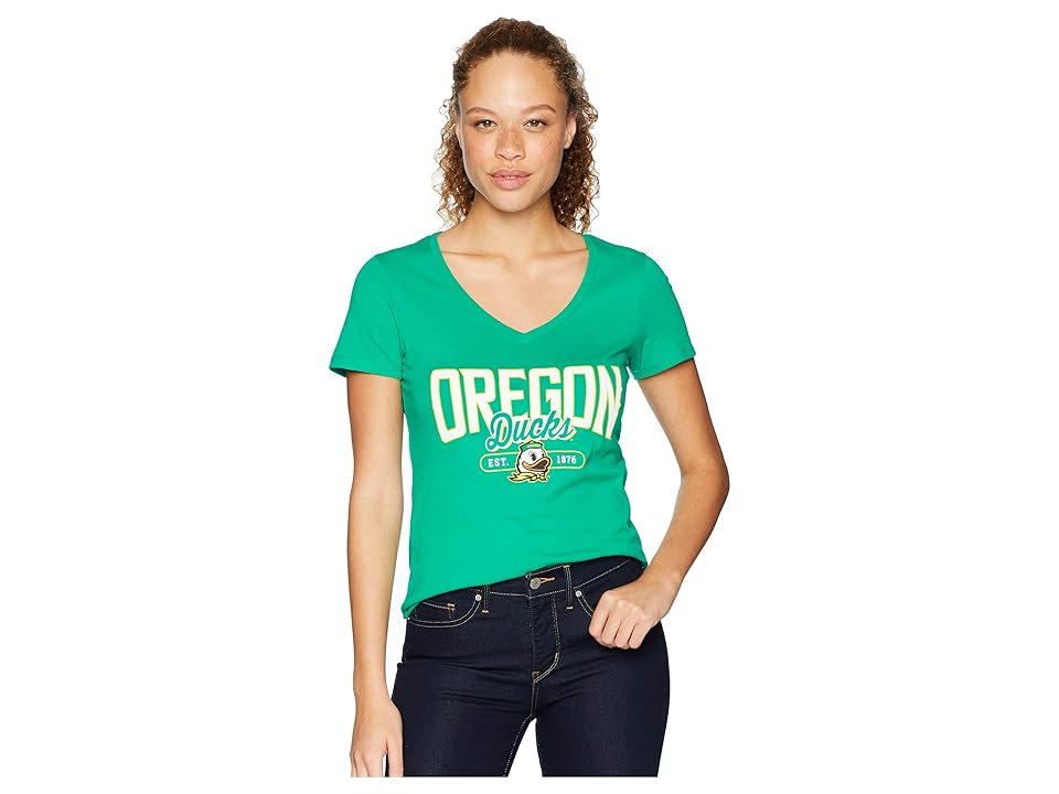

Champion College Oregon Ducks University V-Neck Tee (Kelly Green 2) Girl's T Shirt