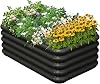 Raised Garden Bed Kit for Outdoor, PP Material Planter Boxes 3.0x1.8x1.0ft, Large Garden Box Flower Bed with Easy Assembly, Gardening Containers for Vegetables, Flowers, Herbs, Black