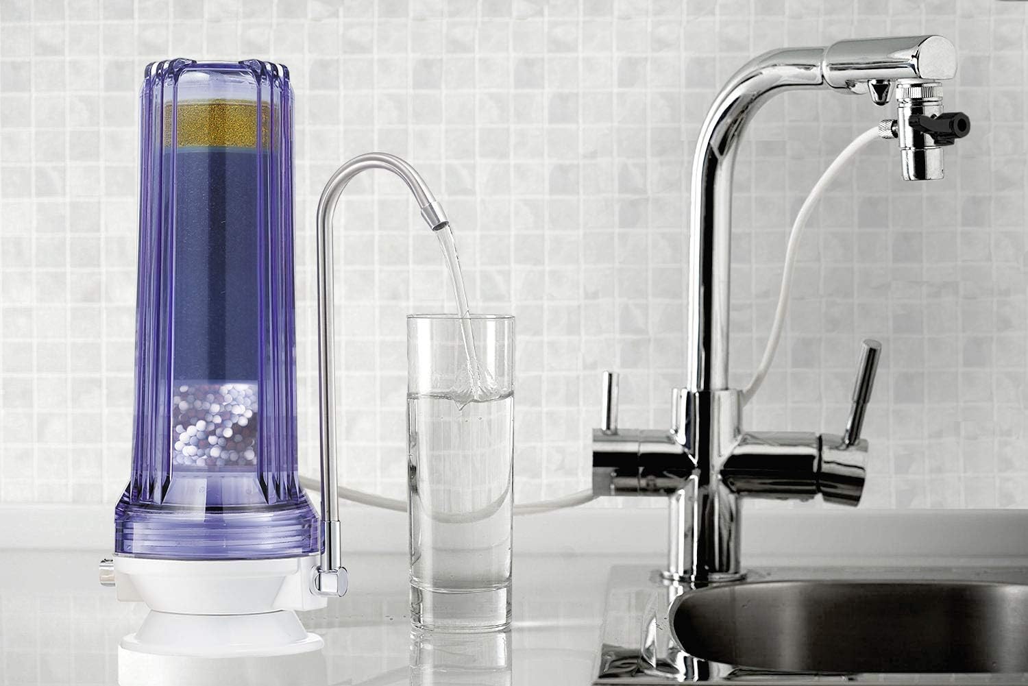 New Product Nu Aqua Platinum Series Premium Countertop Water Filtration System - Wasy to Use portable Faucet Mounted Water Filters Transforms Tap Water Into Drinking Water (8 Stage) Crazy Deals Nu Aqua Platinum Series Premium Countertop Water Filtration System - Wasy to Use portable Faucet Mounted Water Filters Transforms Tap Water Into Drinking Water (8 Stage)