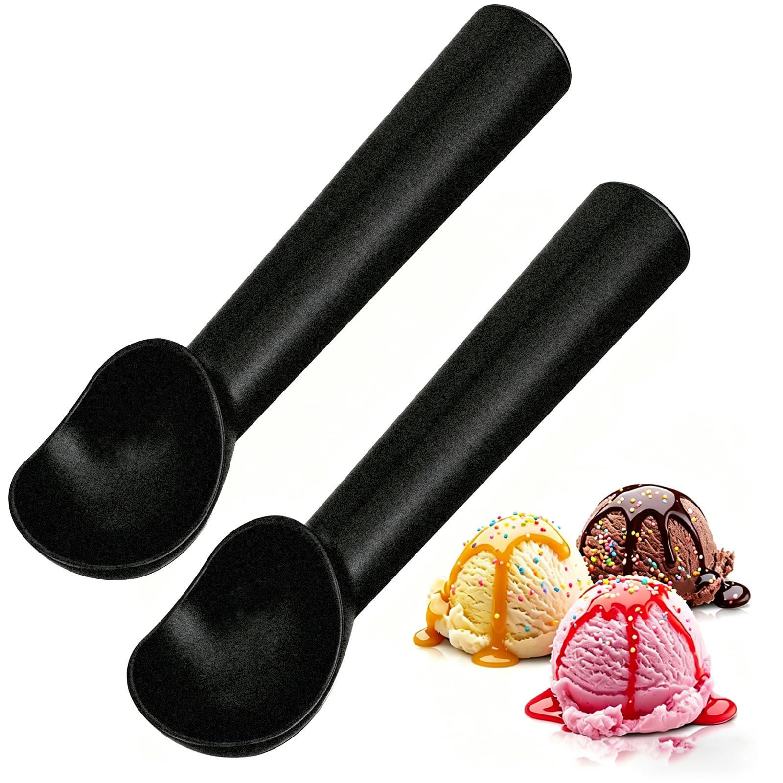 set 2 cuillères glace pro aluminium 17