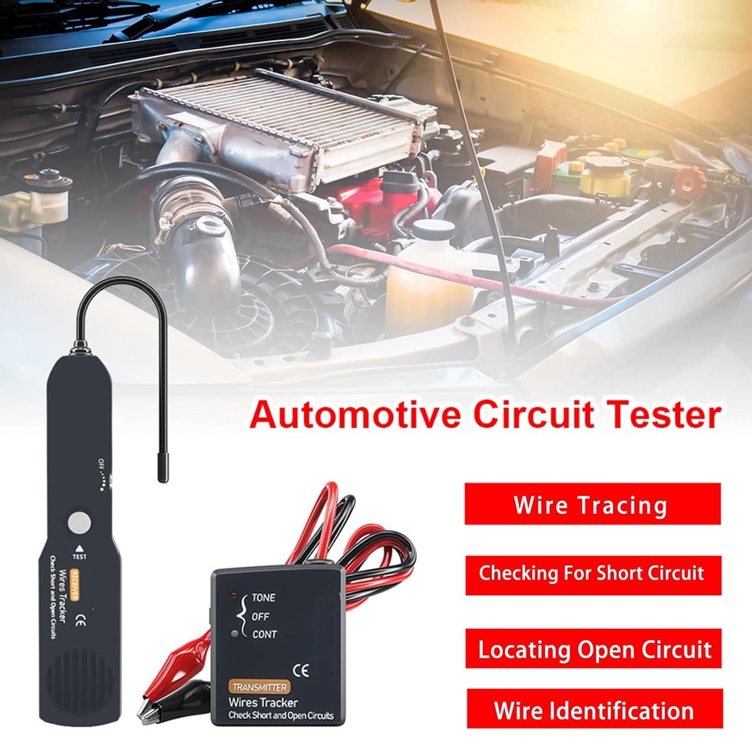 Em415 Pro Broken Wire Detector Tool, Fault Finder, Em415pro Automotive Electrical Open&Short Finder Circuit Tester,Tone Generator Cable Wire Breaker Fault Finder (2pcs)