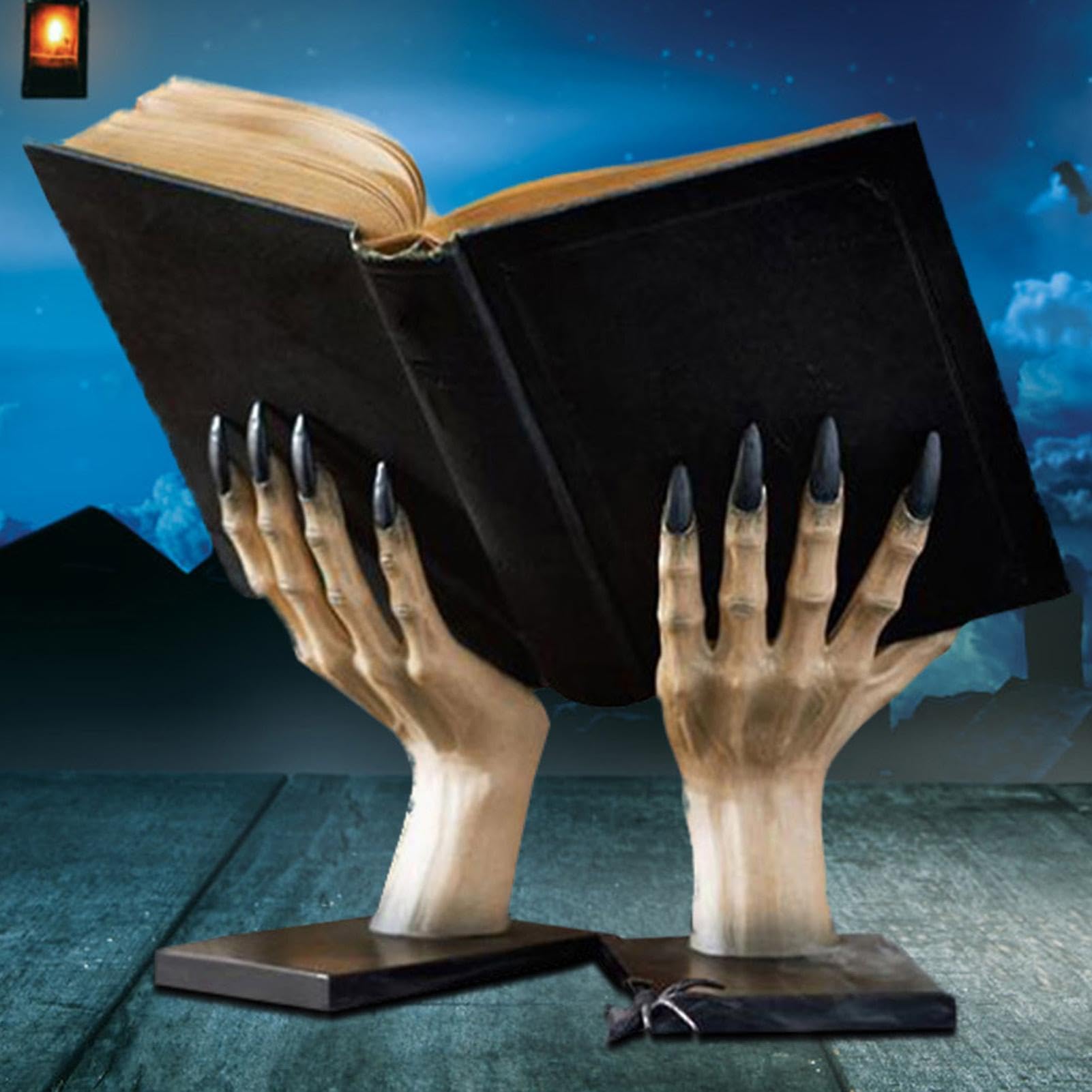 Podpórki Do Książek Na Półkę Halloween żywica straszne ręce czarownicy | Stopery książek Do domu, biblioteki, szkoły, salonu, sypialni, na biurko, stolik nocny, dla studentów, kobiet,
