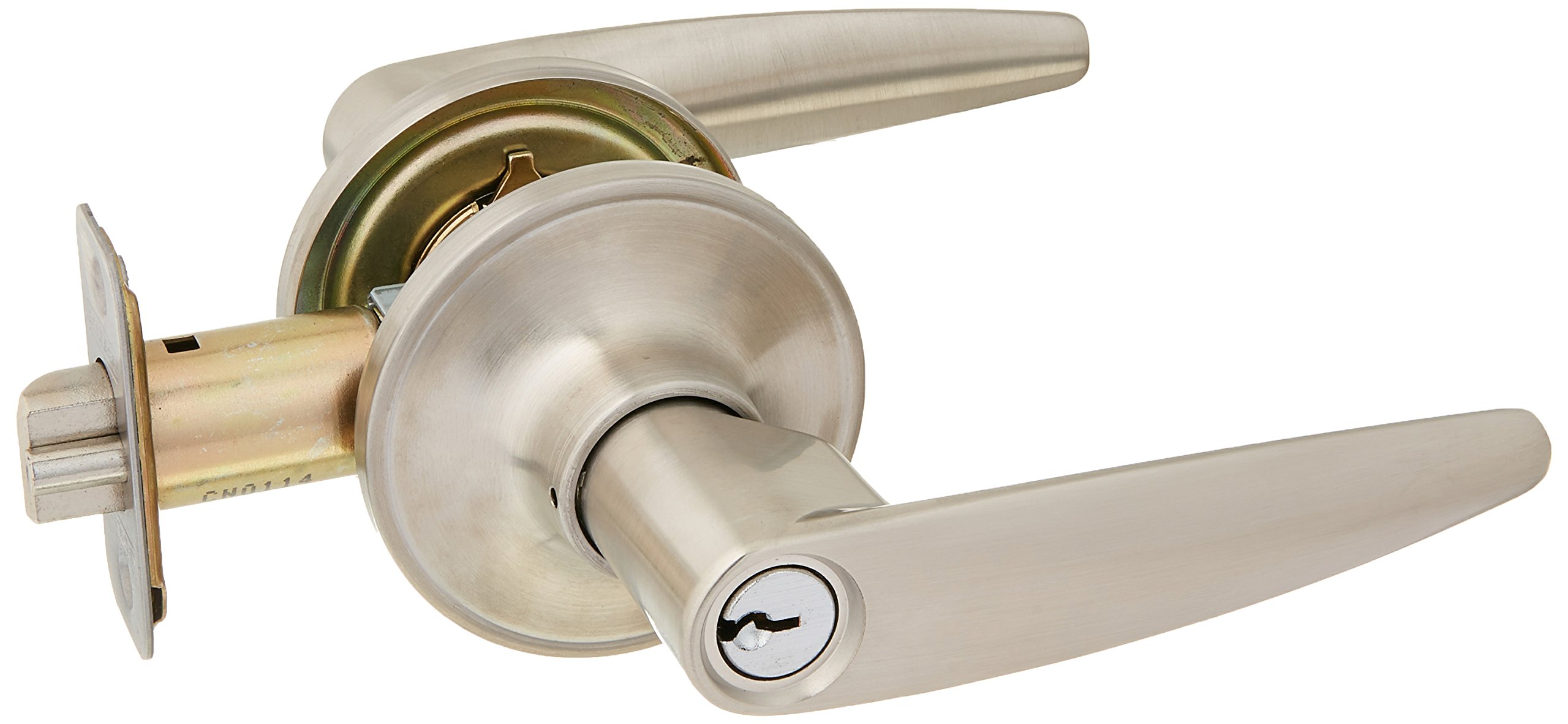 Dexter J54-DOV Single Cylinder Keyed Entry Leverset from The Dover Series, Satin Stainless Steel