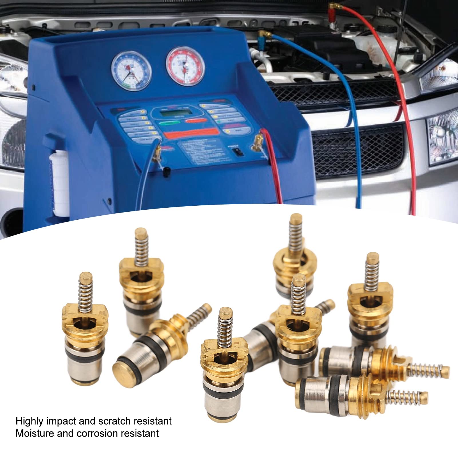 20 Unidades de Núcleo de Válvula de Aire Acondicionado Automotriz,Núcleo de Vapor de la Válvula de Alta Presión de 21, 79mm AC para