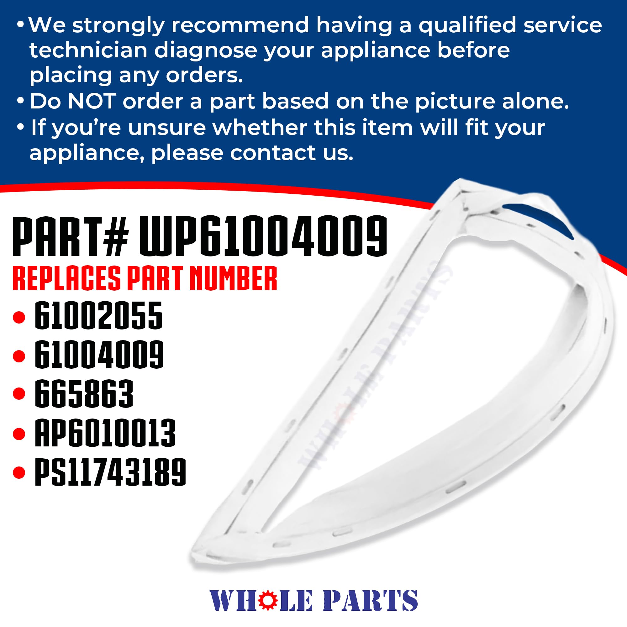 Amazon.com: Upgraded Whole Parts Refrigerator Freezer Door Gasket