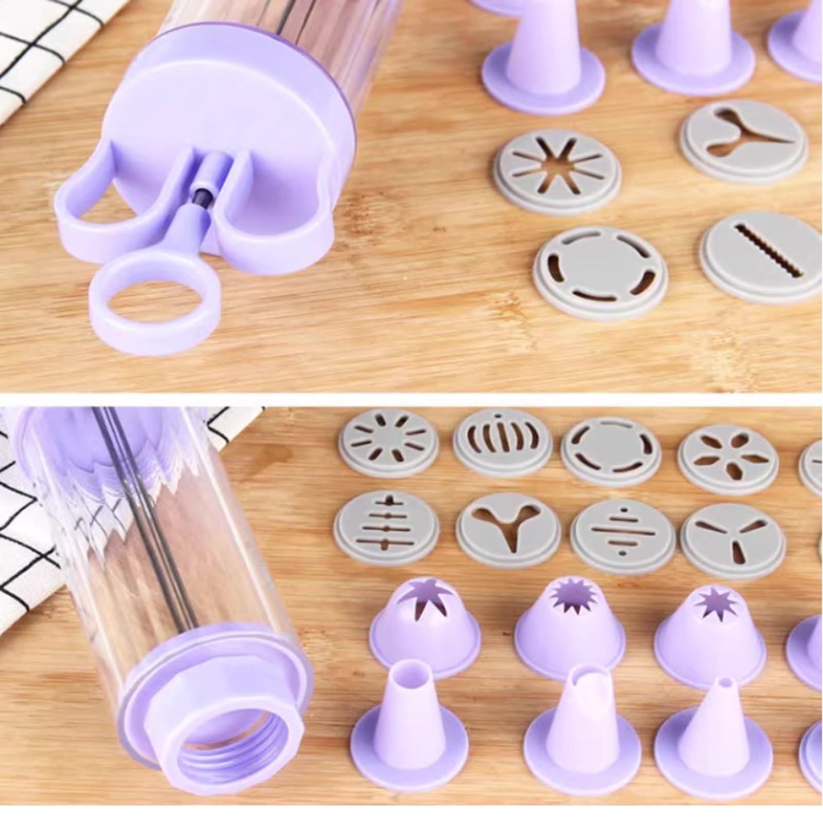 Lot de Douilles à pâtisserie, Piping Tips Cake Decorating Icing Tool with 7pcs