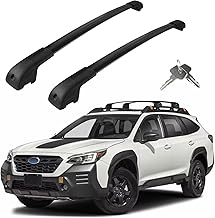 Roof Rack Cross Bars Compatible with Subaru Outback Wilderness 2022-2025, Adjustable Aluminum Heavy Duty 300 LBS Anti-Theft Lock Cargo Carrier Rooftop Crossbar Accessories for Bike, Snowboard, Luggage