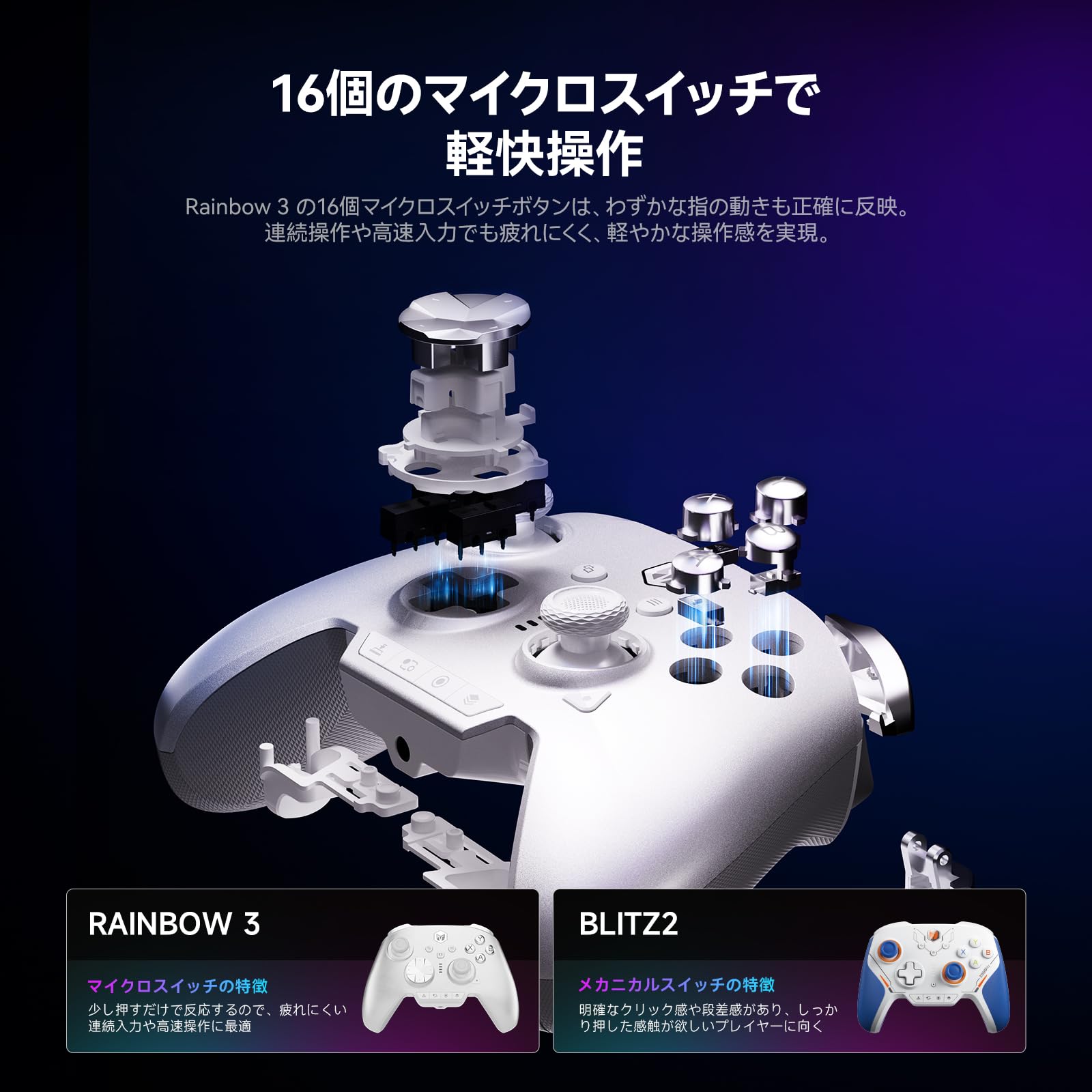 Amazon.co.jp: BIGBIG WON Rainbow 3 コントローラー 8Kレベル 静電