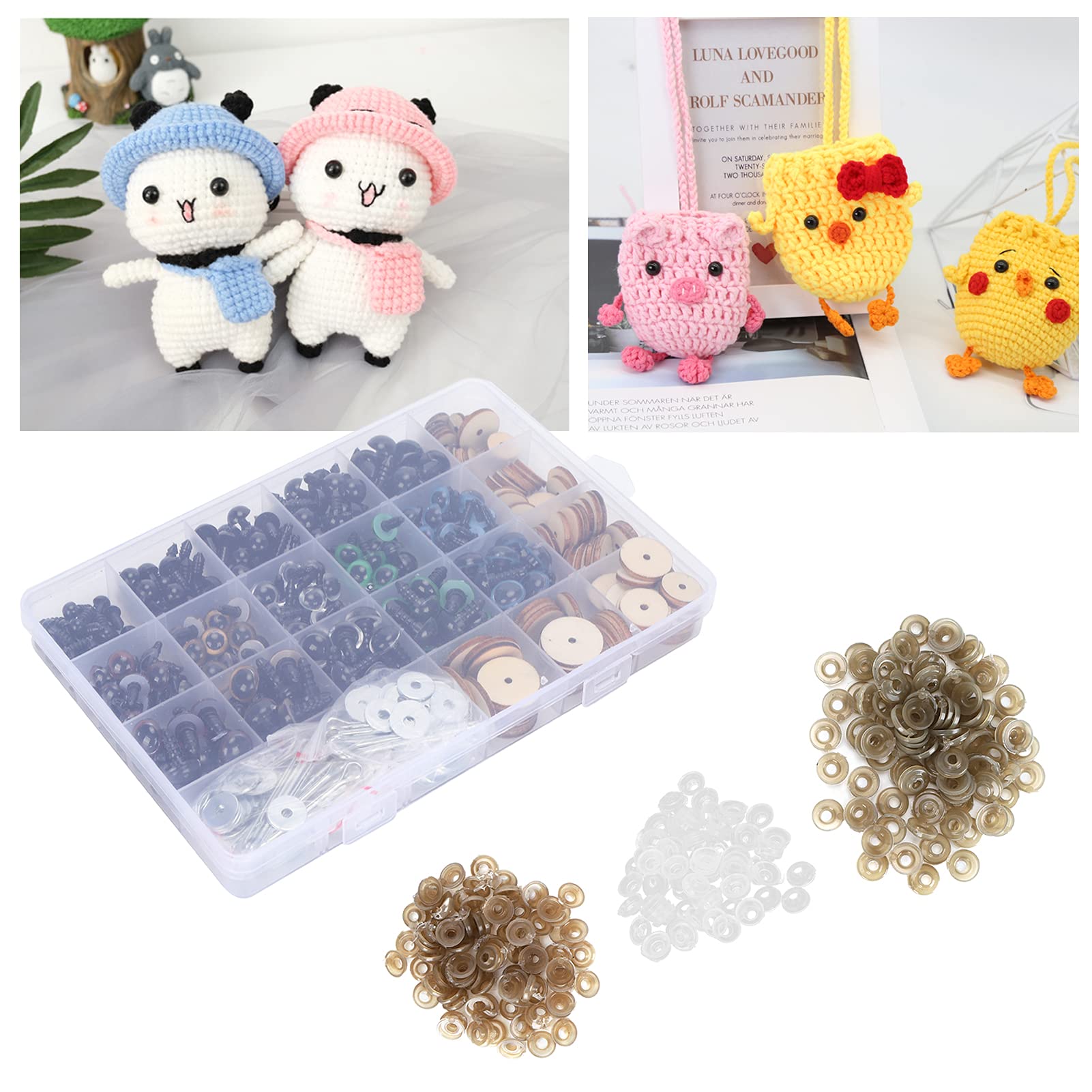 動物の人形（硬質プラスチック素材）まとめ売り Amazon.co.jp: SUPERFINDINGS 5色 差し目 100個入り さし目