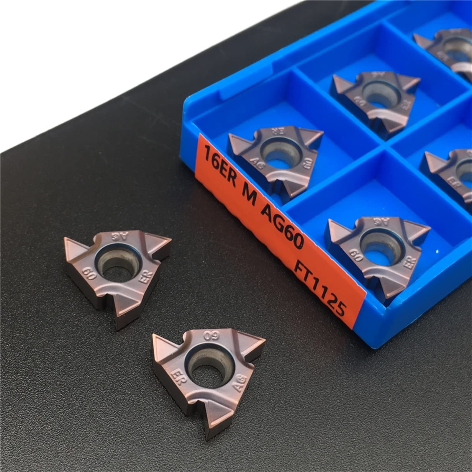 Herramientas de torneado, 10pcs Insertos de cortadores 10PCSER M AG55 AG60 FT1125 Insertos de carburo de alta calidadIR M AG55 AG60 Herramienta de torneado de hilo Herramientas de torno de corte Fresa