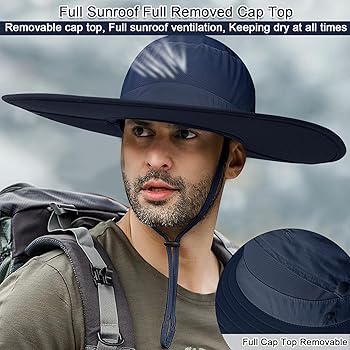 Cooltto Wide Brim Sun Hats with Waterproof Breathable for
