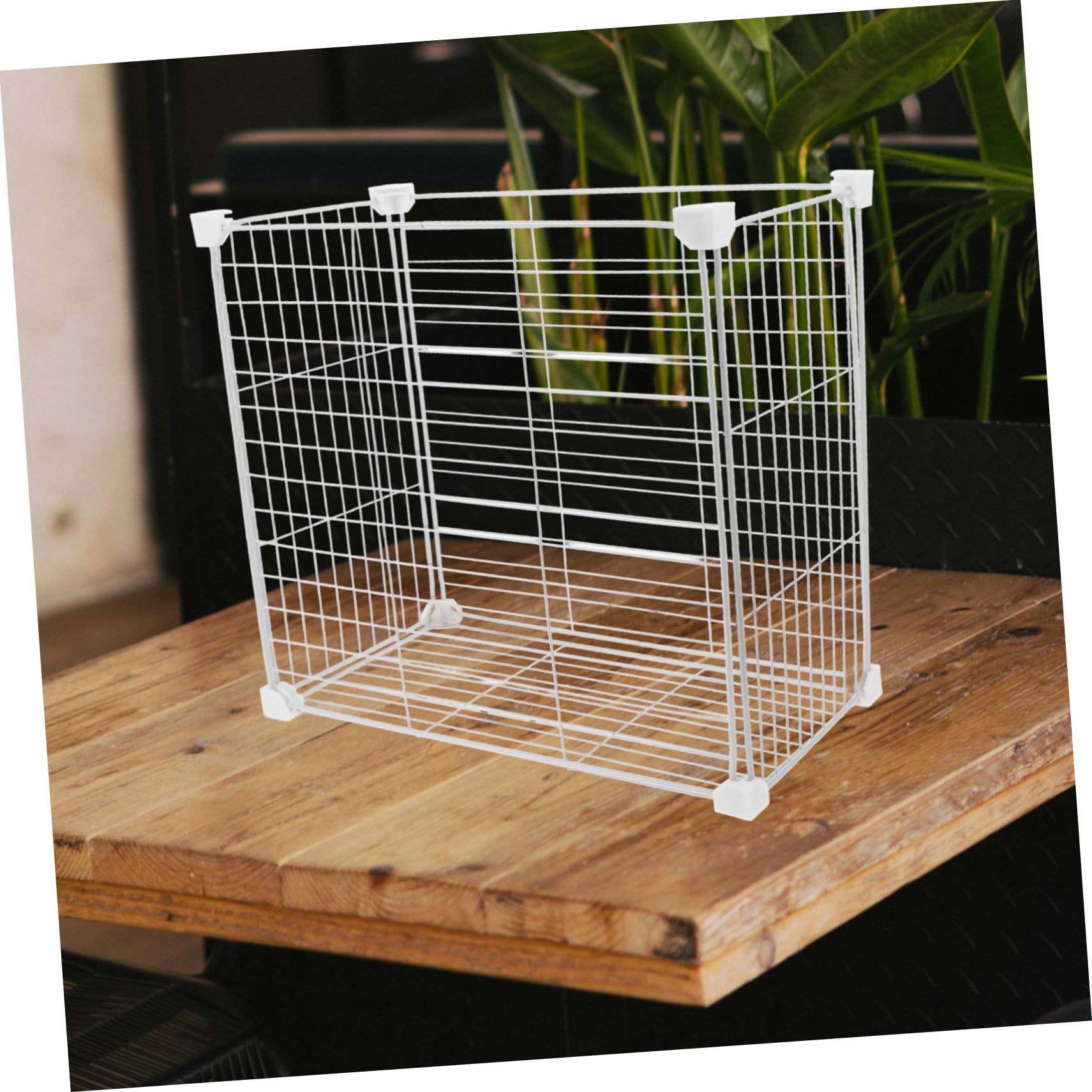 Cesta Divisoria del Congelador de Hierro Blanco para Organizar Alimentos | Diseño de Malla Transpirable, Limpieza Sencilla, Uso Multifuncional para Frutas y Carnes, Apta para Despensa