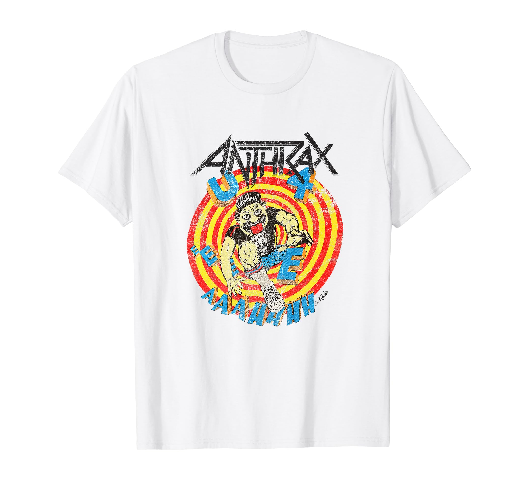 Anthrax - U4EAHHH T-Shirt, White : Amazon.de: Fashion