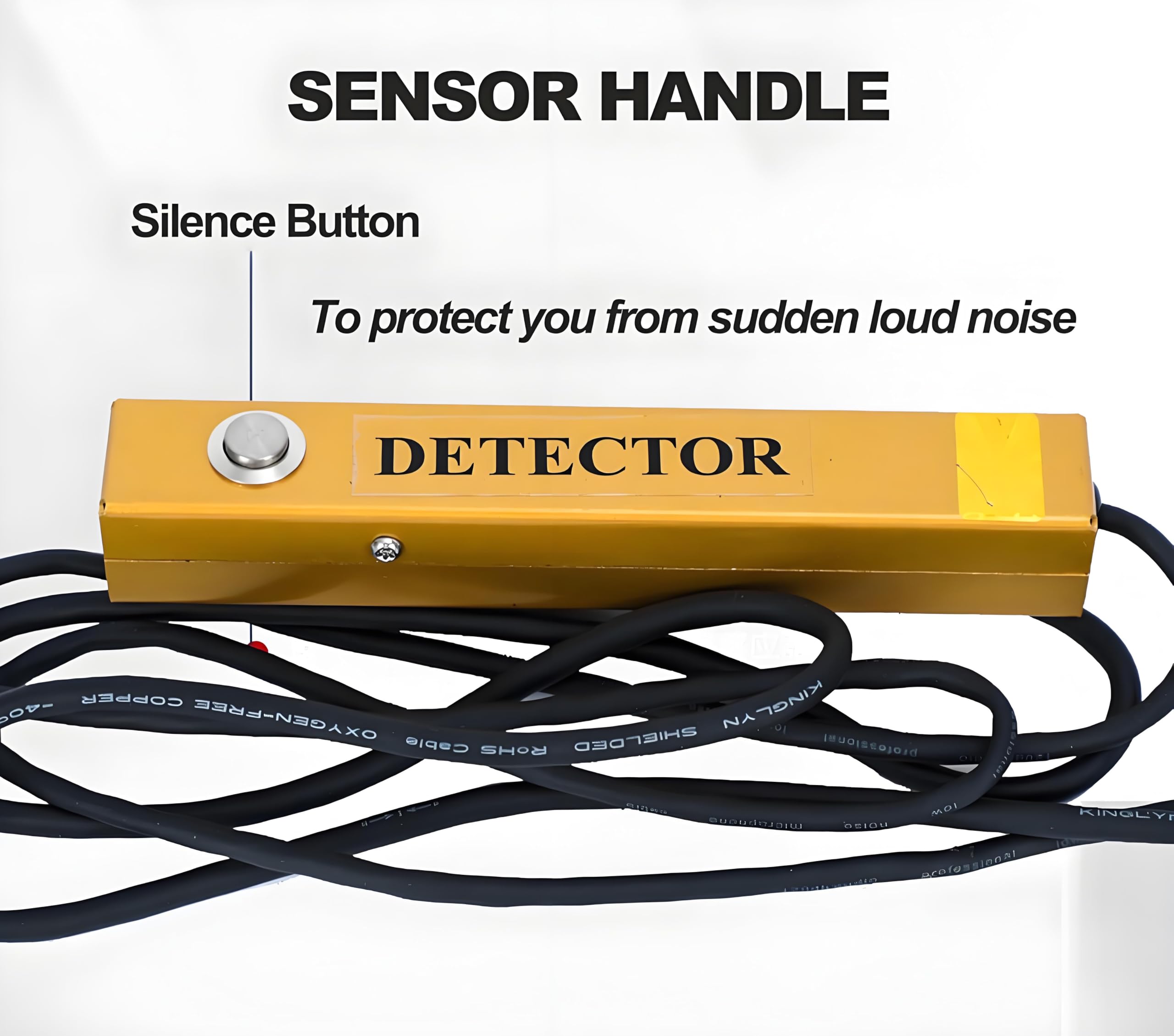 Detector de fugas de agua subterráneo, dispositivo digital profesional de detección de fugas con auriculares con cancelación de ruido, sensibilidad ajustable, sensor de tierra y sonda para