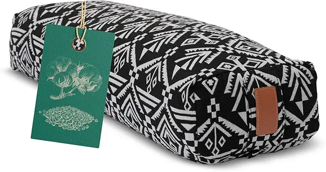 Paravati Yoga Cushion | Organic Filling | Washable Cover | 67x13 cm