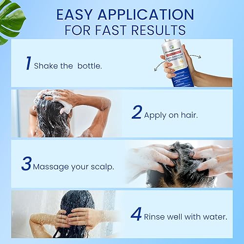 Miniatura 6 de Champú anticaspa con sulfuro de selenio  Fórmula antifúngica medicada para dermatitis seborreica y foliculitis  Alivio del cuero cabelludo graso y