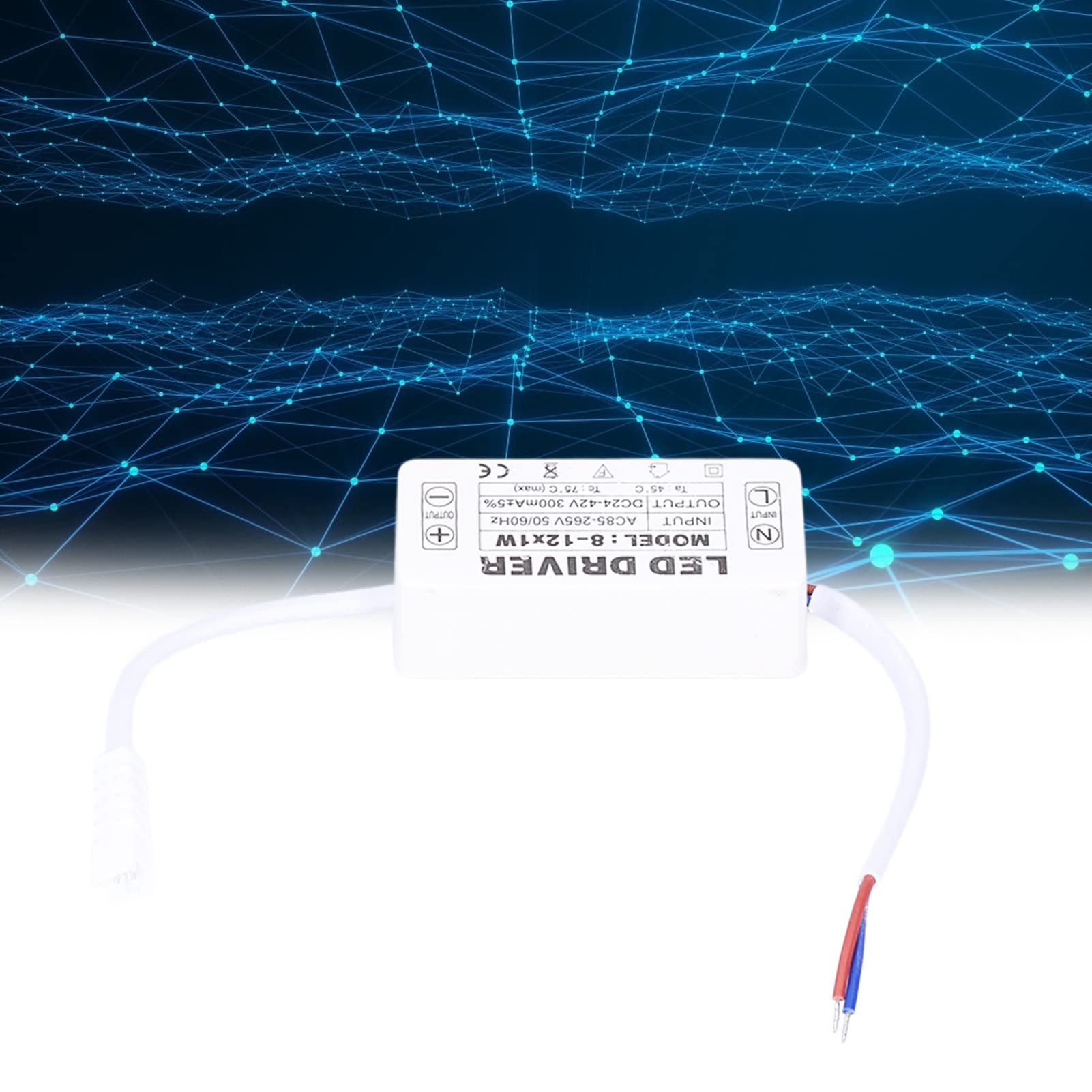 Sterownik LED, Transformator Stałoprądowy 300 MA AC 85 do 265 V do DC 24 do 42 V Sterownik Zasilacza Lampy do Oświetlenia Panelowego LED, Transformator Prostowniczy Stałoprądowy