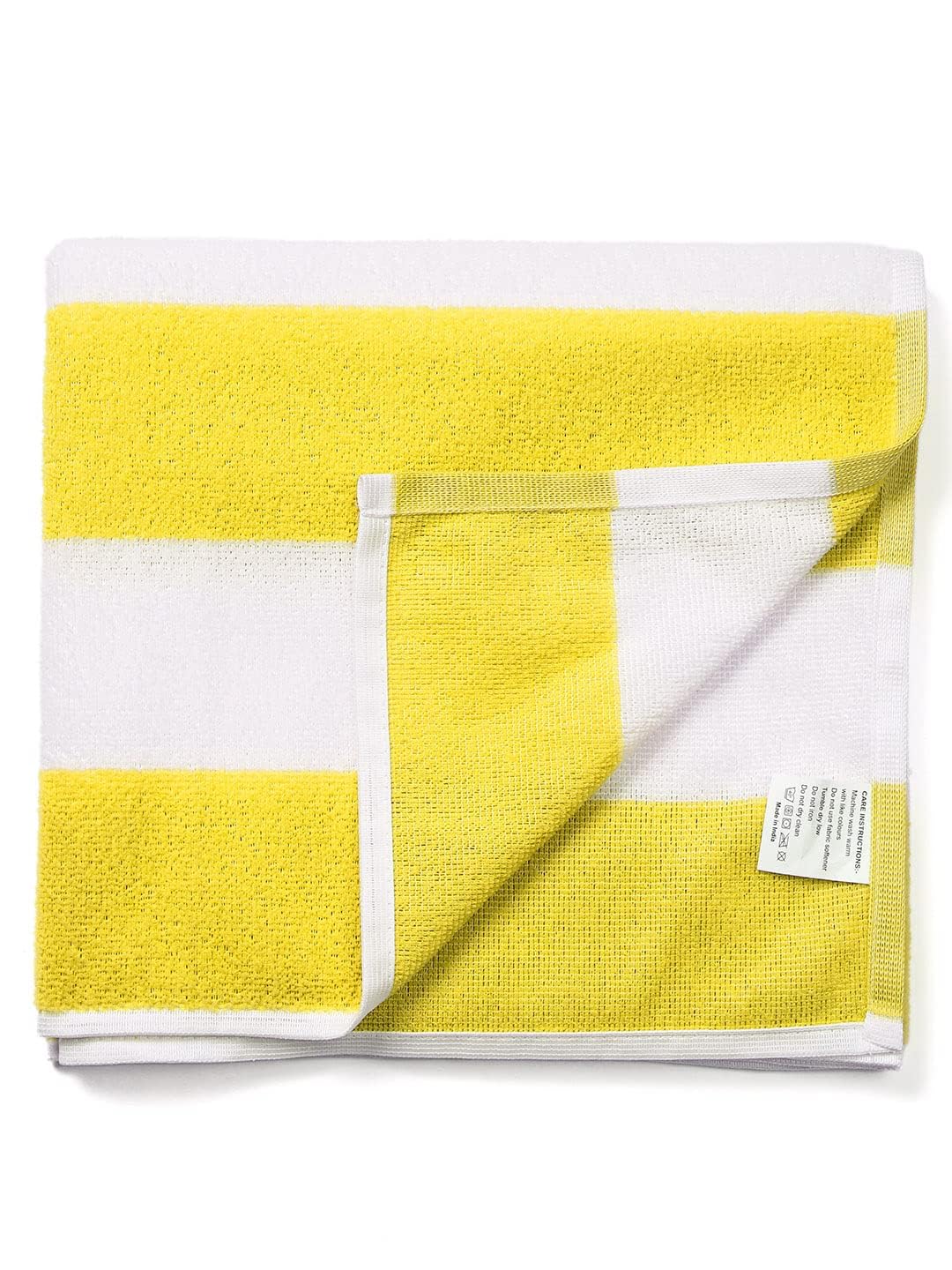 TIQH 400 GSM Extra Soft Plush & Quick Dry High Absorbency Large Size Strip Towel for Bathing | Bath Towel (30"x60") (Yellow) offers donot miss 3 TIQH 400 GSM Extra Soft Plush & Quick Dry High Absorbency Large Size Strip Towel for Bathing | Bath Towel (30"x60") (Yellow) offers donot miss